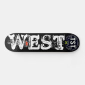 WEST Skateboard (Horizontaal)