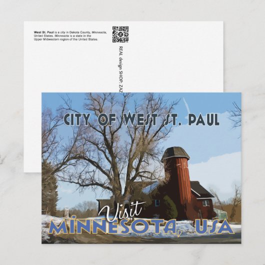 West St. Paul Briefkaart (Voorkant / Achterkant)