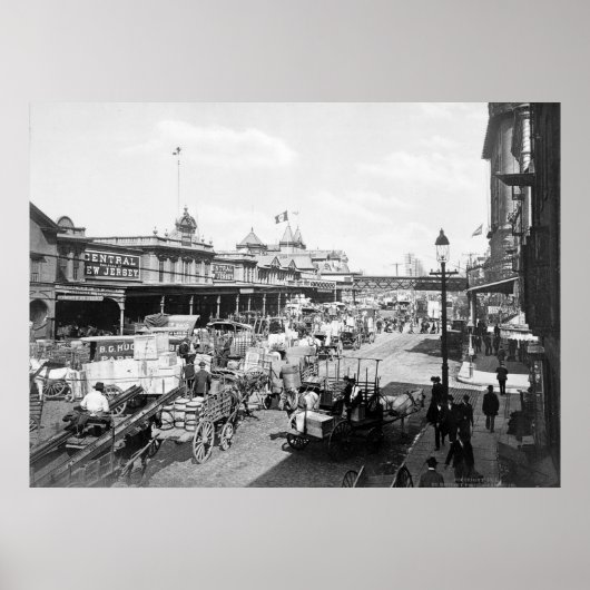 West Street, New York City: 1901 Poster (Voorkant)