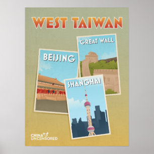 West Taiwan Poscards Poster 18 x 24 inch