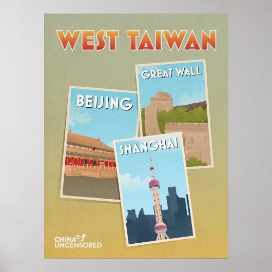 West Taiwan Poscards Poster 18 x 24 inch (Voorkant)