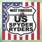 West Tennessee-hoofdstuk - Decal vlag & logo (Vel 3)