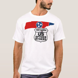 West Tennessee-hoofdstuk - Staatsomtreklogo T-shirt