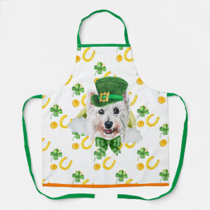 West Terrier Holiday Decor St Patrick's Day Dog Schort