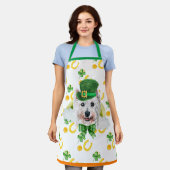 West Terrier Vakantie Decoratie St. Patrick's Day Schort (Gedragen)
