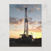 West Texas Drilling Rig Briefkaart (Voorkant)