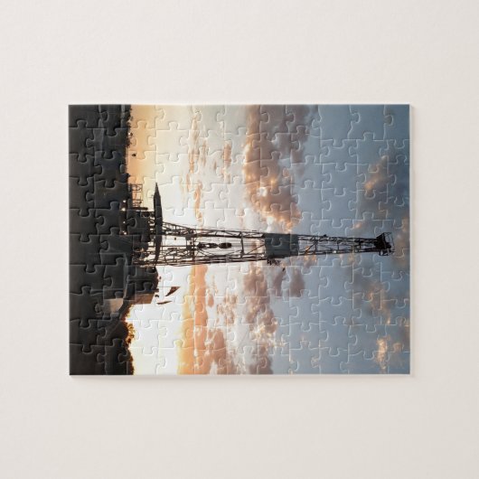West Texas Drilling Rig Legpuzzel (Horizontaal)