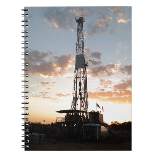 West Texas Drilling Rig Notitieboek (Voorkant)