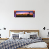 West Texas Pump Jacks Sunset Canvas Afdruk (Insitu (Slaapkamer))