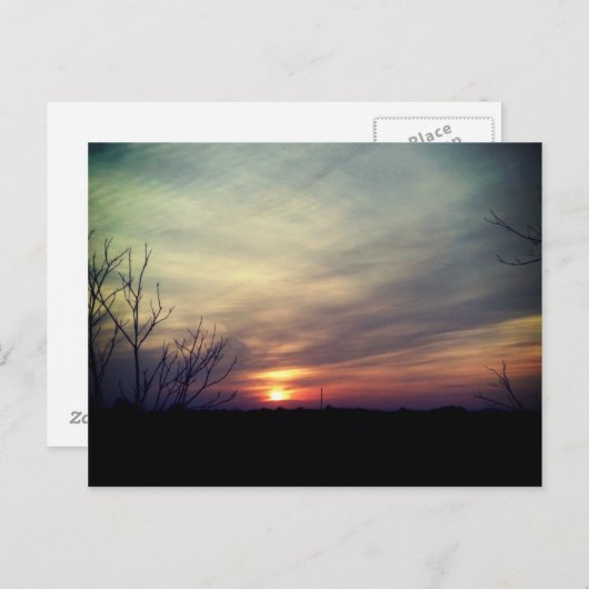 West Texas sunrise Briefkaart (Voorkant / Achterkant)