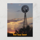 West Texas Sunset Briefkaart (Voorkant)