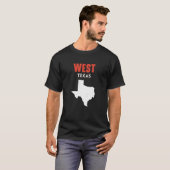 West Texas USA State America Travel Texas T-shirt (Voorkant volledig)