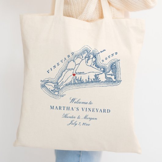 West Tisbury MA Huwelijksgunst Welkom Tote Bag