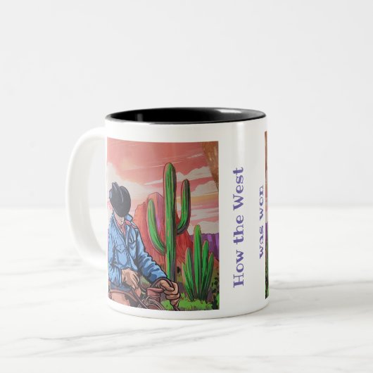 West Tweekleurige Koffiemok (Voorkant links)