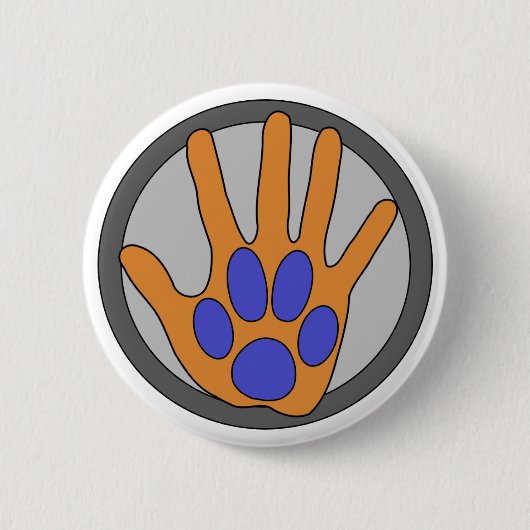 West U Vet Ronde Button 5,7 Cm (Voorkant)