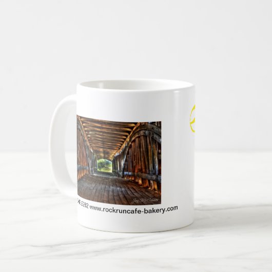 West Union Covered Bridge Coffee Mok (Voorkant links)