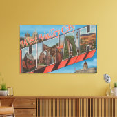 West Valley City, Utah - Grote letterscènes Canvas Afdruk (Insitu (Woonkamer))