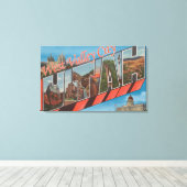 West Valley City, Utah - Grote letterscènes Canvas Afdruk (Insitu (Houten vloer))