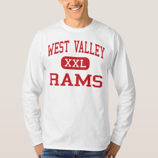 West Valley - Rams - High - Yakima Washington T-shirt (Voorkant)
