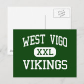 West Vigo - Vikingen - High-West-Terre Haute Briefkaart (Voorkant / Achterkant)