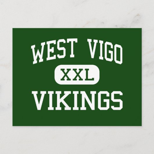 West Vigo - Vikingen - High-West-Terre Haute Briefkaart (Voorkant)