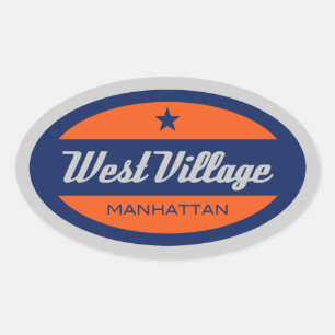 West Village Ovale Sticker