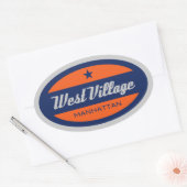 West Village Ovale Sticker (Envelop)