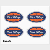 West Village Ovale Sticker (Vel)