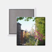 West Village Uitzicht vanaf de Highline, NYC Magneet (Voorkant / Achterkant)