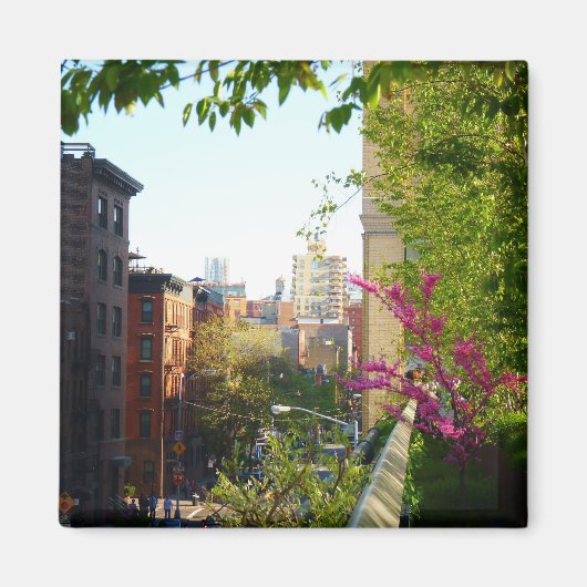 West Village Uitzicht vanaf de Highline, NYC Magneet (Voorkant)