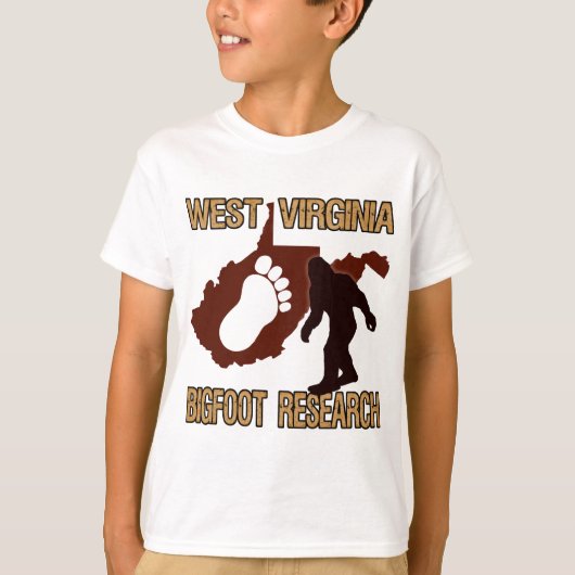 West Virgina Bigfoot Research T-shirt (Voorkant)