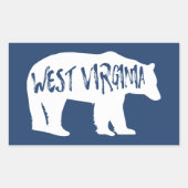 West Virginia Beer Rechthoekige Sticker (Voorkant)