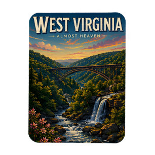 West Virginia Berg Rivieren Schitterend Avontuur Magneet