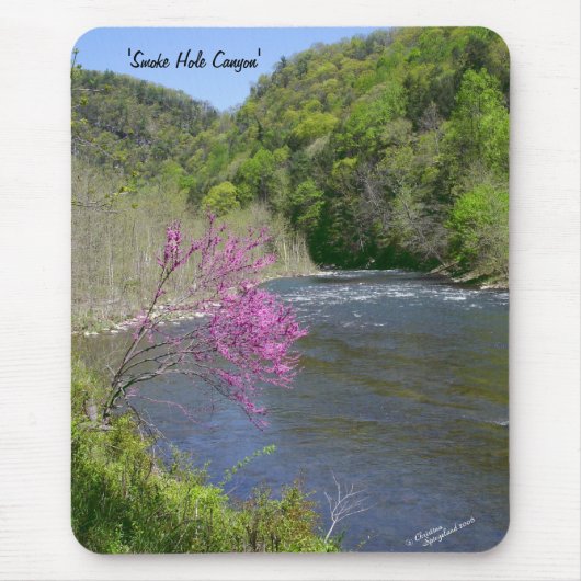 West Virginia bertains creek Mousepad Muismat (Voorkant)
