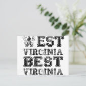 West Virginia Best Virginia Briefkaart (Staand voorkant)