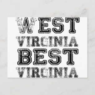 West Virginia Best Virginia Briefkaart