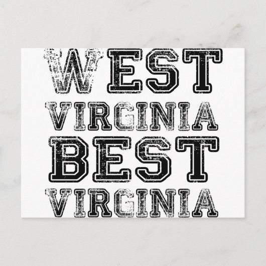 West Virginia Best Virginia Briefkaart (Voorkant)