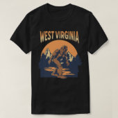 West Virginia Bigfoot Mountains Trees Natuur T-shirt (Design voorkant)