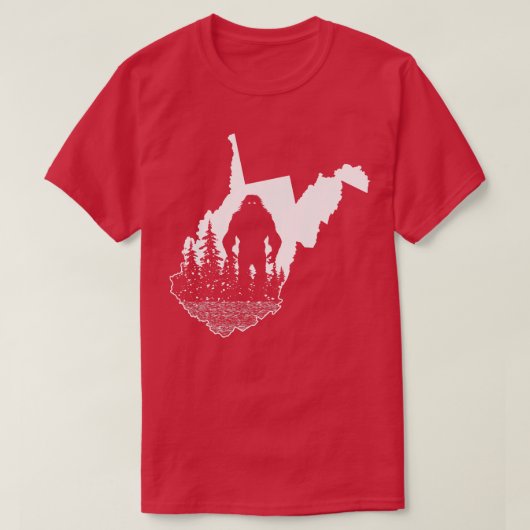 West Virginia Bigfoot T-shirt (Design voorkant)