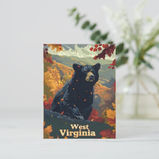 West Virginia Black Beer Briefkaart (Staand voorkant)