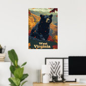West Virginia Black Beer Poster (Thuiskantoor)