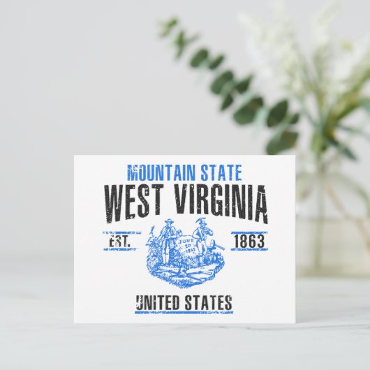West Virginia Briefkaart (Staand voorkant)