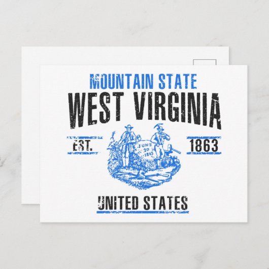 West Virginia Briefkaart (Voorkant / Achterkant)