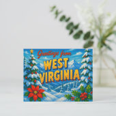 WEST VIRGINIA BRIEFKAART (Staand voorkant)