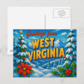 WEST VIRGINIA BRIEFKAART (Voorkant / Achterkant)