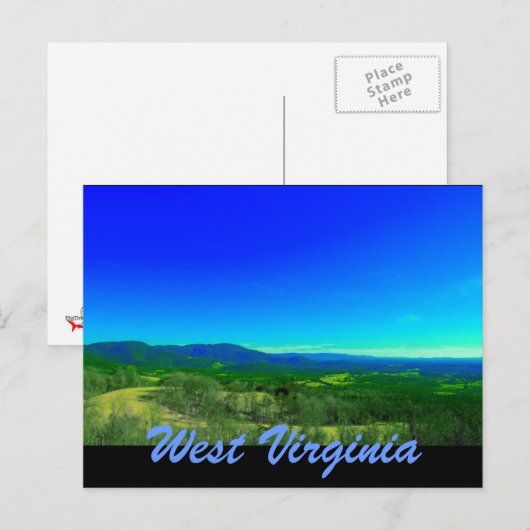 west virginia briefkaart (Voorkant / Achterkant)