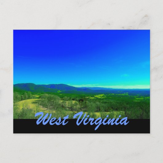 west virginia briefkaart (Voorkant)