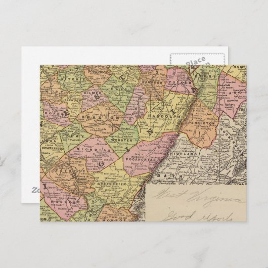 West Virginia Briefkaart (Voorkant / Achterkant)