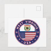 West Virginia Briefkaart (Voorkant / Achterkant)