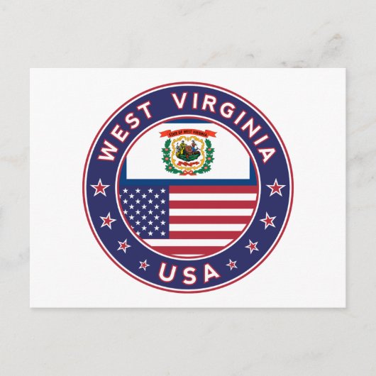West Virginia Briefkaart (Voorkant)
